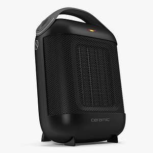 Compact Ceramic Heater Black