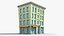 35 Cartoon Building Collection Low poly