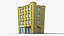 35 Cartoon Building Collection Low poly