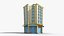 35 Cartoon Building Collection Low poly