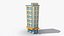 35 Cartoon Building Collection Low poly