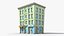 35 Cartoon Building Collection Low poly