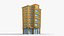 35 Cartoon Building Collection Low poly