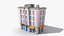 35 Cartoon Building Collection Low poly