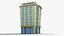 35 Cartoon Building Collection Low poly