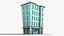 35 Cartoon Building Collection Low poly