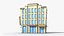 35 Cartoon Building Collection Low poly