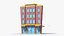 35 Cartoon Building Collection Low poly