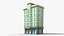 35 Cartoon Building Collection Low poly