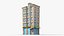 35 Cartoon Building Collection Low poly