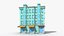 35 Cartoon Building Collection Low poly