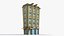 35 Cartoon Building Collection Low poly