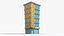 35 Cartoon Building Collection Low poly