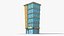 35 Cartoon Building Collection Low poly