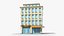 35 Cartoon Building Collection Low poly