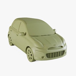 3D model Nissan Micra 2011