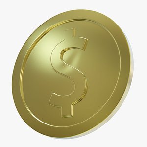 Cartoon Dollar Coin