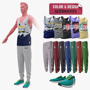 Sportswear Low-poly 3D model 3D model