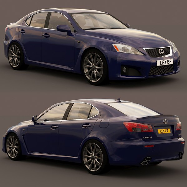 3D lexus isf 2009 model