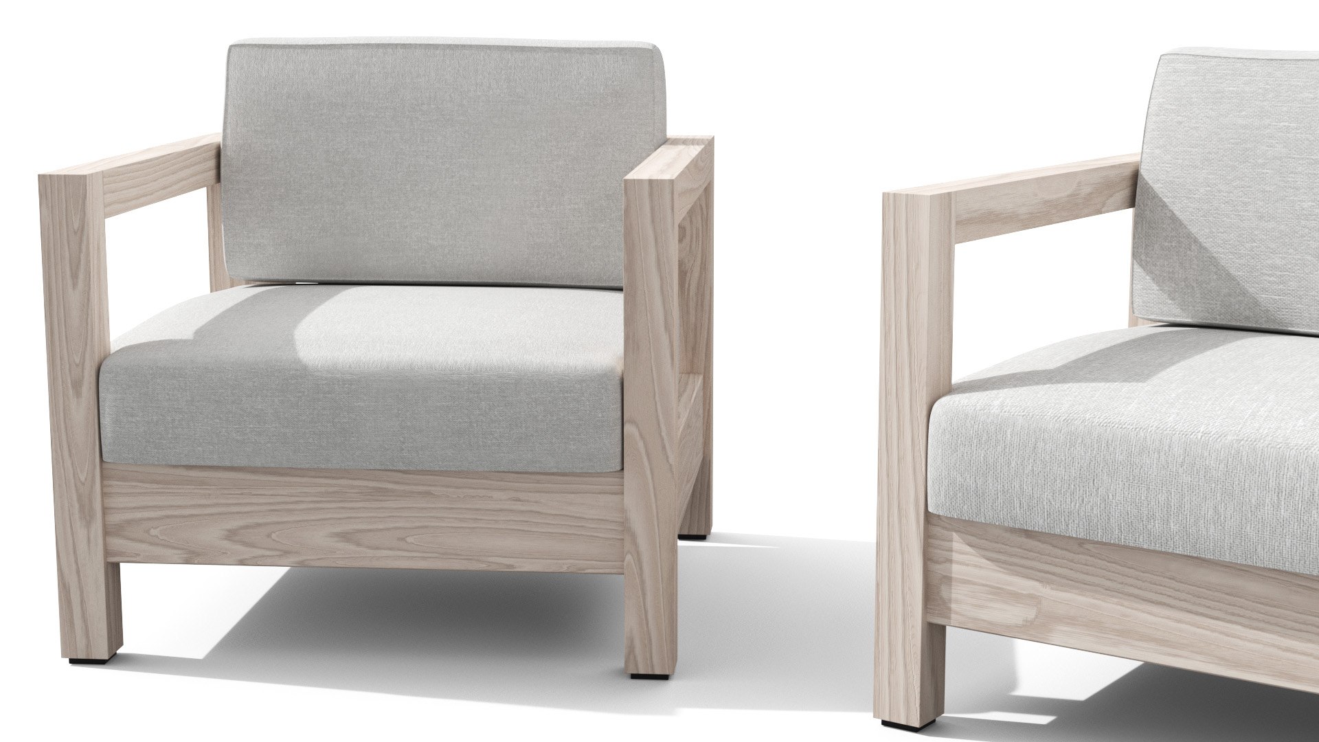 Arca Driftwood Gray Sofa Set 3D Model TurboSquid 1716526