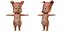 3d pig character cartoon model