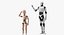 3D Humanoid Robots Adult and Child Collection