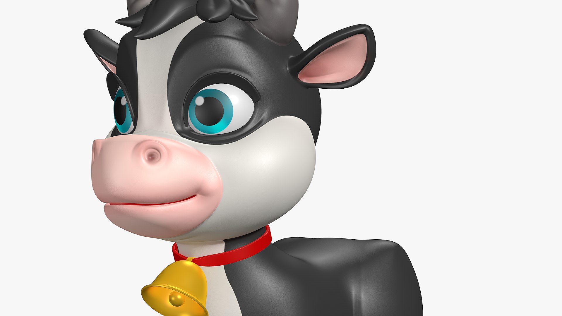 Cartoon Cow Character 8K 3D Model - TurboSquid 1942873
