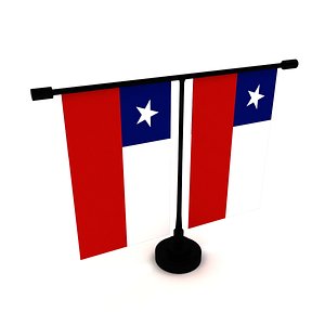 Flag of Chile 3D model