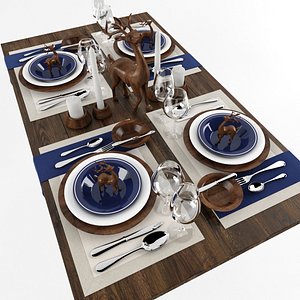 dishes plate tableware 3D