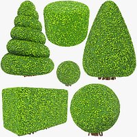 Stylized Bushes Collection V6