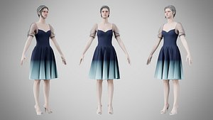 Dress 09 Yankees Blue