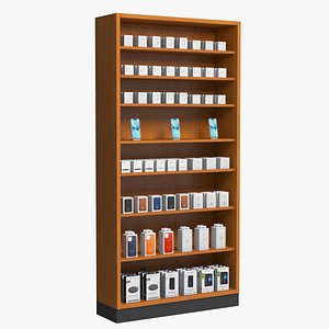 3D Shop Shelving Electronics 3