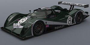 Bentley EXP Speed 8, 2001, nurbs to poly