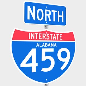 3D Alabama Interstate 459 Signs