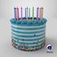 Birthday Celebration Cake with Candles