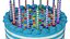 Birthday Celebration Cake with Candles