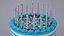 Birthday Celebration Cake with Candles
