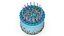 Birthday Celebration Cake with Candles
