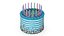 Birthday Celebration Cake with Candles