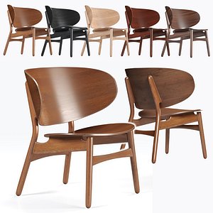modern lounge chair hans wegner 3D model