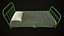 3D Old metal Bed model