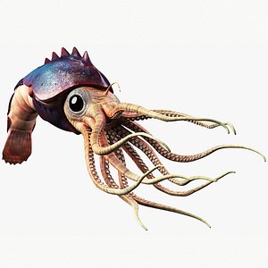 squid creature model