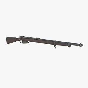 Old style Mauser rifle carbine