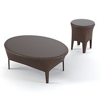Dedon tango coffee table  set