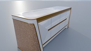 Golden Executive Desk Elegance
