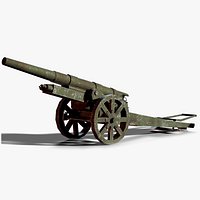 13.5 Kanone 09 Cannon WW1