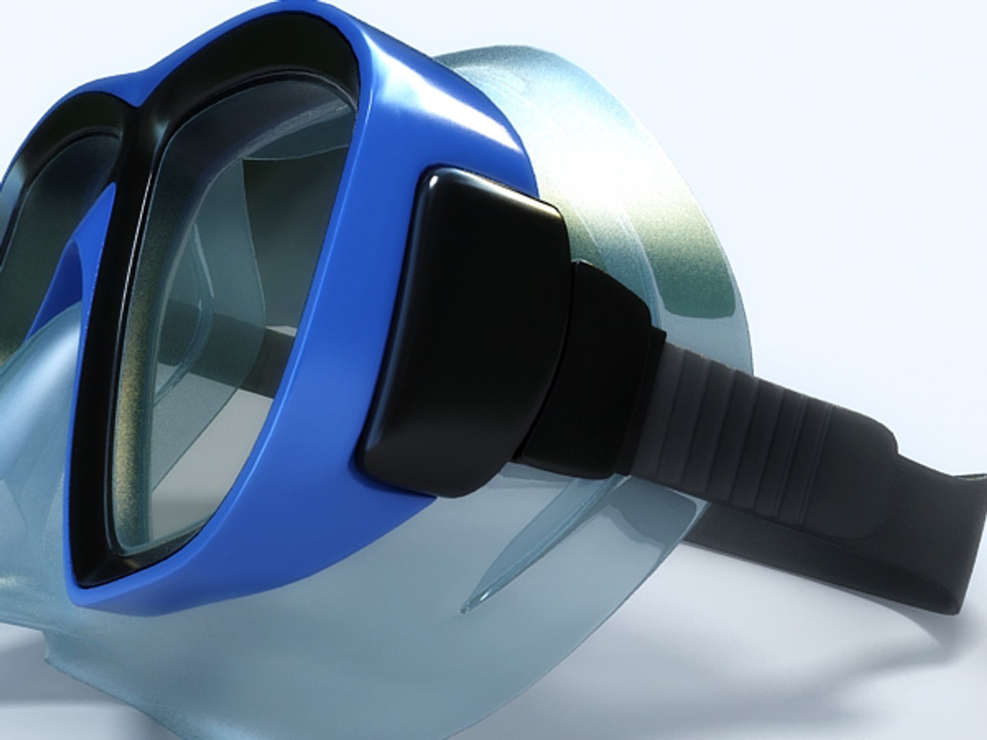 Diving Tube Mask 3d Model