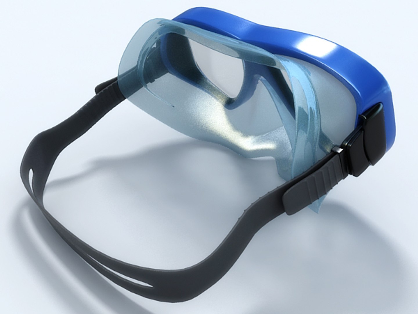 Diving Tube Mask 3d Model