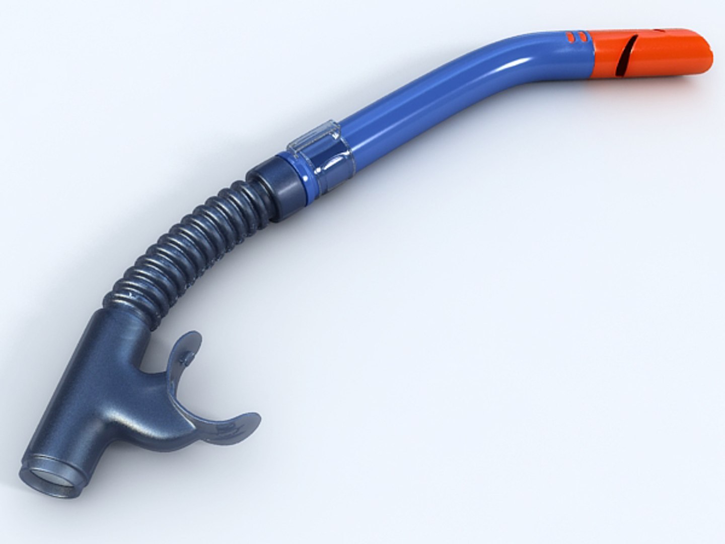 Diving Tube Mask 3d Model