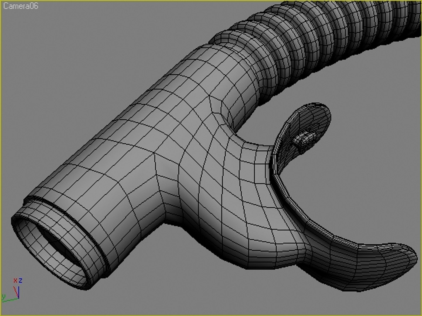 Diving Tube Mask 3d Model
